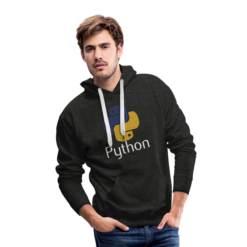 Python Logo - Blinds (Men’s Premium Hoodie) - charcoal grey