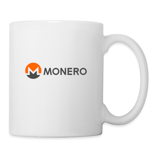 Monero Logo - Full (Coffee/Tea Mug) - white