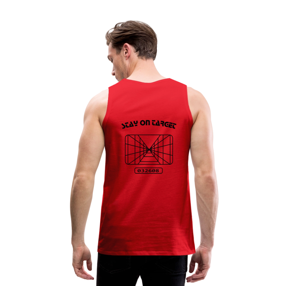 Stay on Target (Men’s Premium Tank) - red