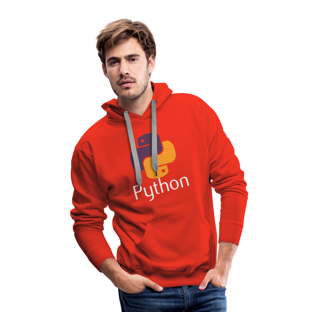 Python Logo - Blinds (Men’s Premium Hoodie) - red