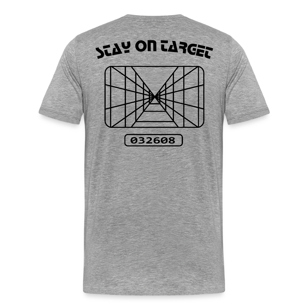 Stay on Target (Men's Premium T-Shirt) - heather gray