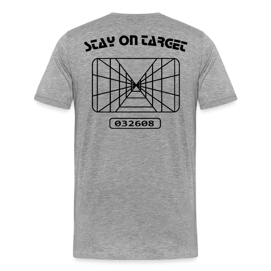 Stay on Target (Men's Premium T-Shirt) - heather gray