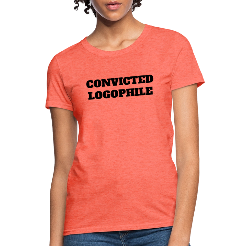 Logophile (Women's T-Shirt) - heather coral