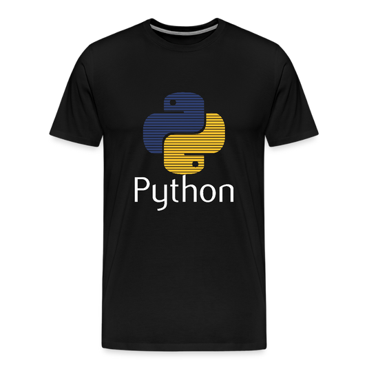 Python Logo - Blinds (Men's Premium T-Shirt) - black