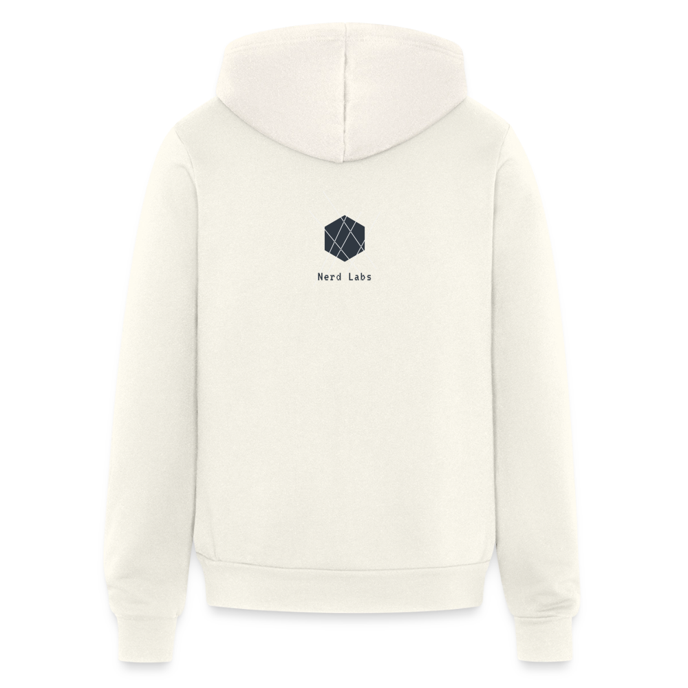 Nerd Labs Original Logo (Zip Hoodie) - vintage white