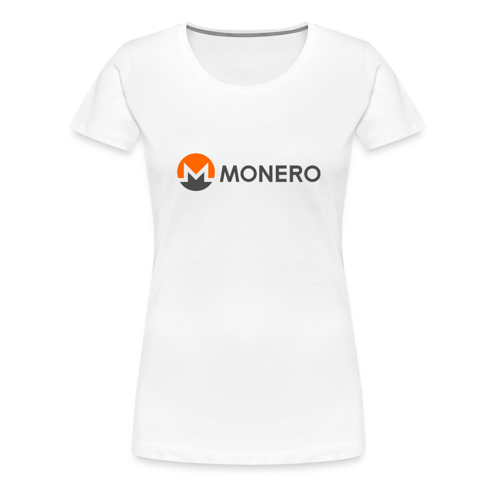 Monero Logo - Full (Women’s Premium T-Shirt) - white