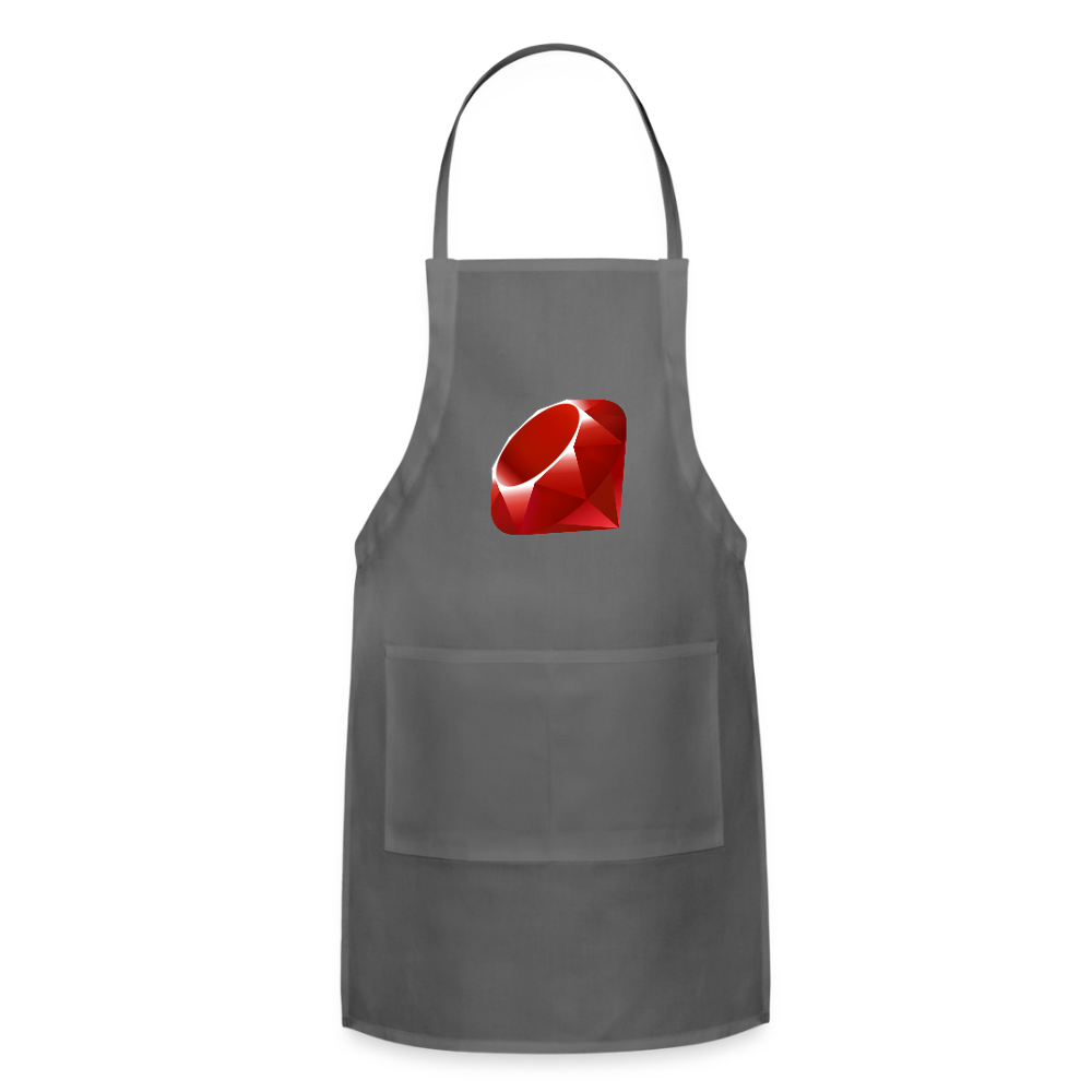 Ruby Logo (Adjustable Apron) - charcoal