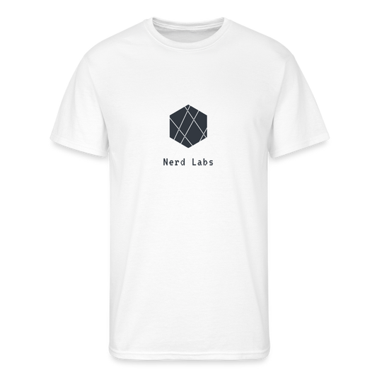 Nerd Labs Original Logo (Men’s 50/50 T-Shirt) - white