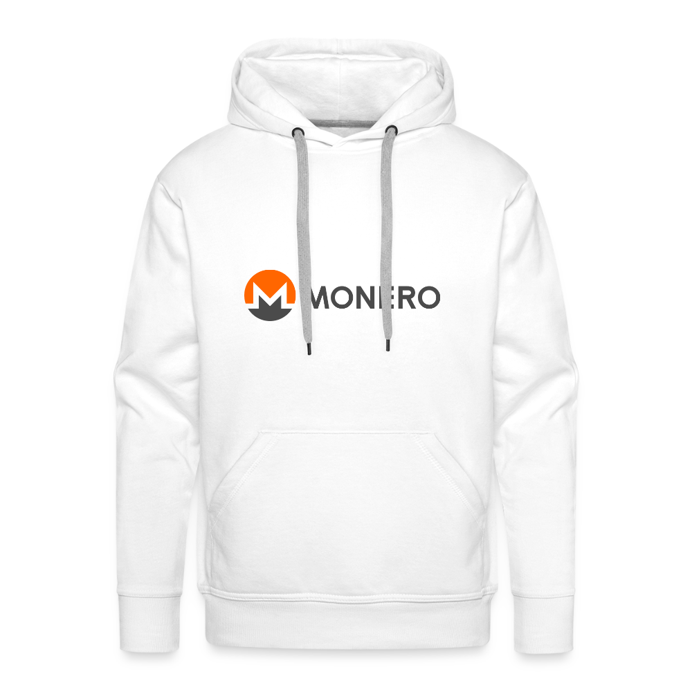 Monero Logo - Full (Men’s Premium Hoodie) - white