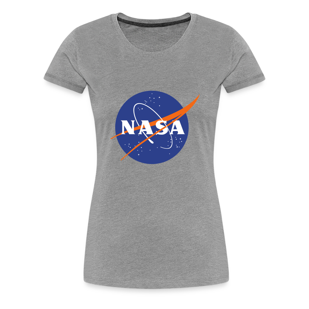 NASA Logo (Women’s Premium T-Shirt) - heather gray