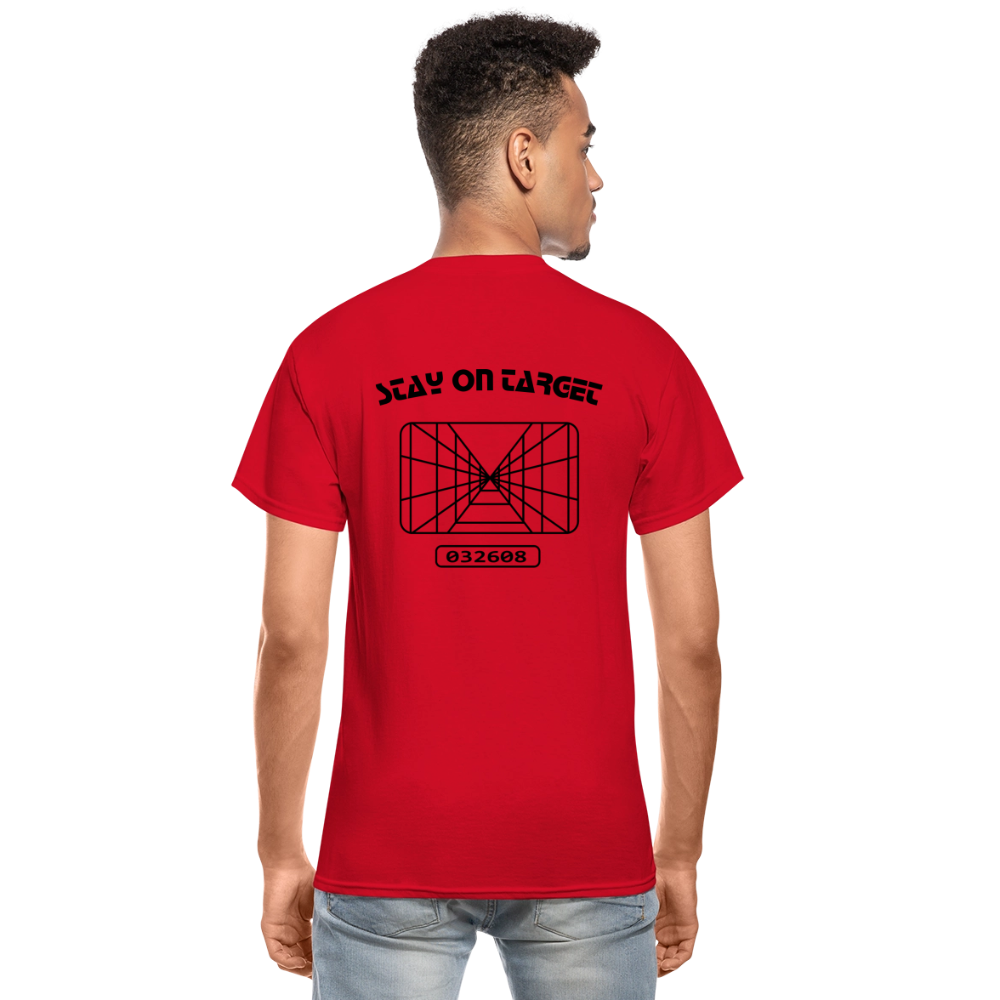 Stay on Target (Gildan Ultra Cotton Adult T-Shirt) - red
