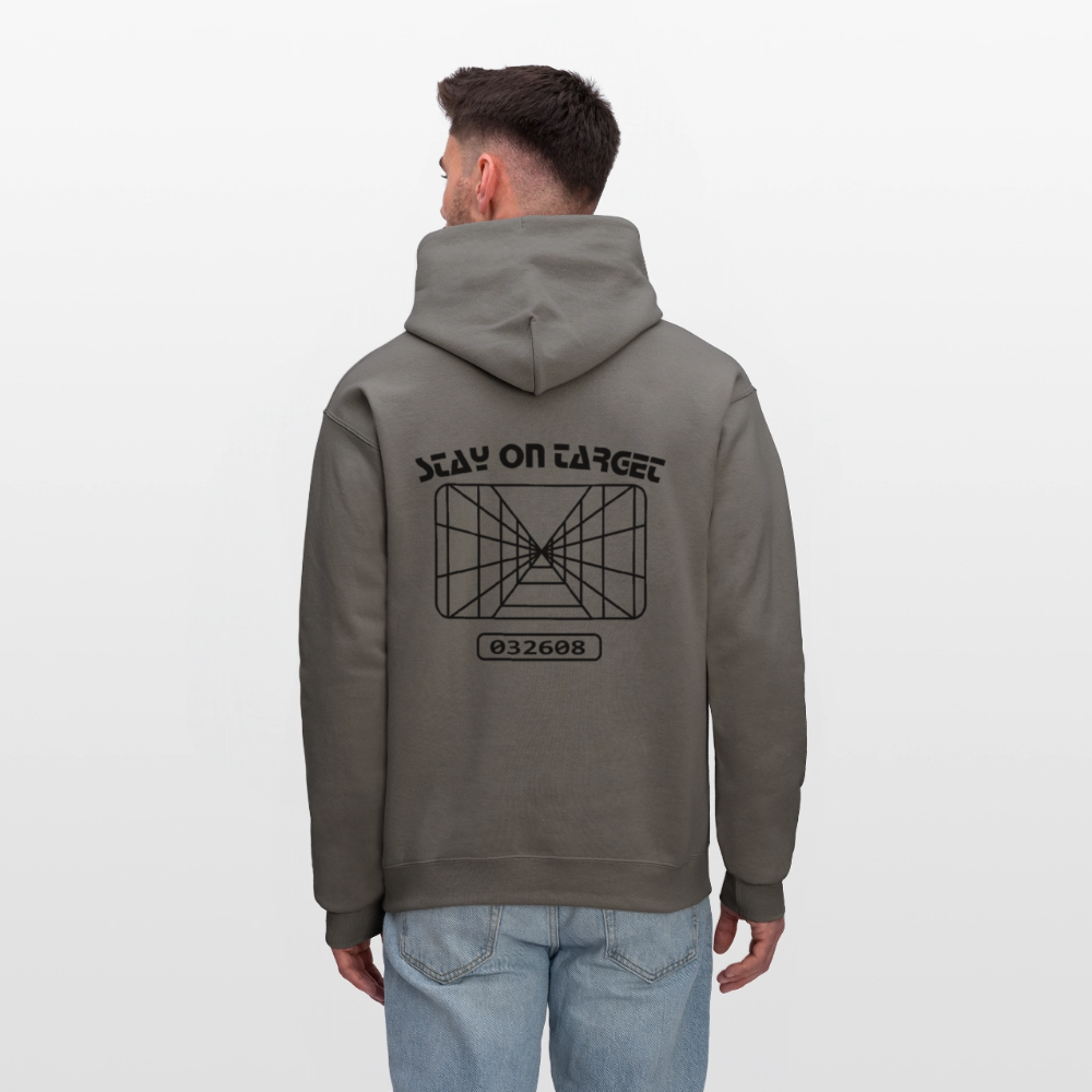 Stay on Target (Men's Hoodie) - asphalt gray
