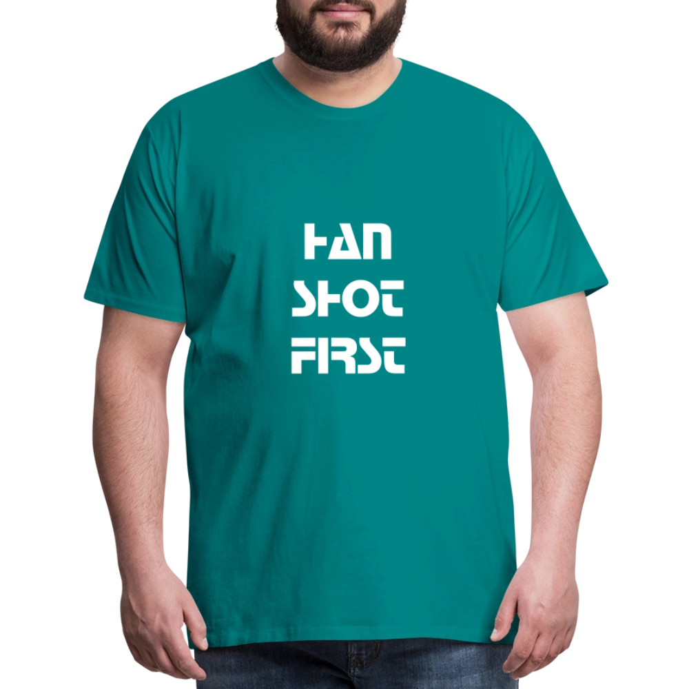 Han Shot First (Men's Premium T-Shirt) - teal