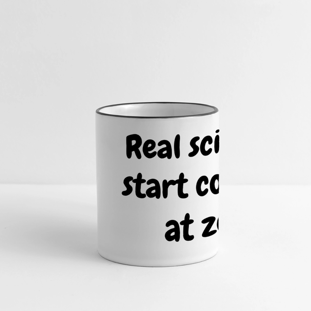 Count from Zero (Panoramic Mug) - white/black