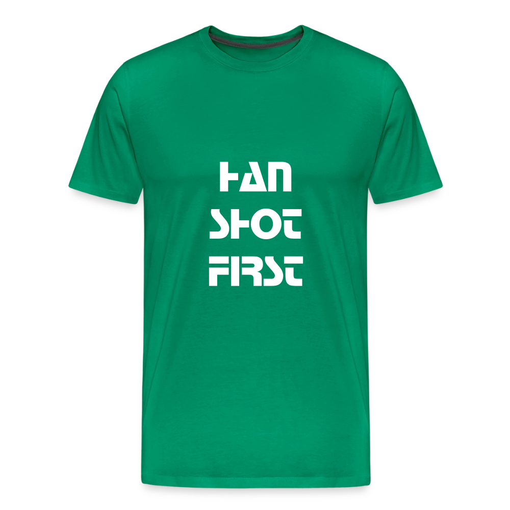Han Shot First (Men's Premium T-Shirt) - kelly green