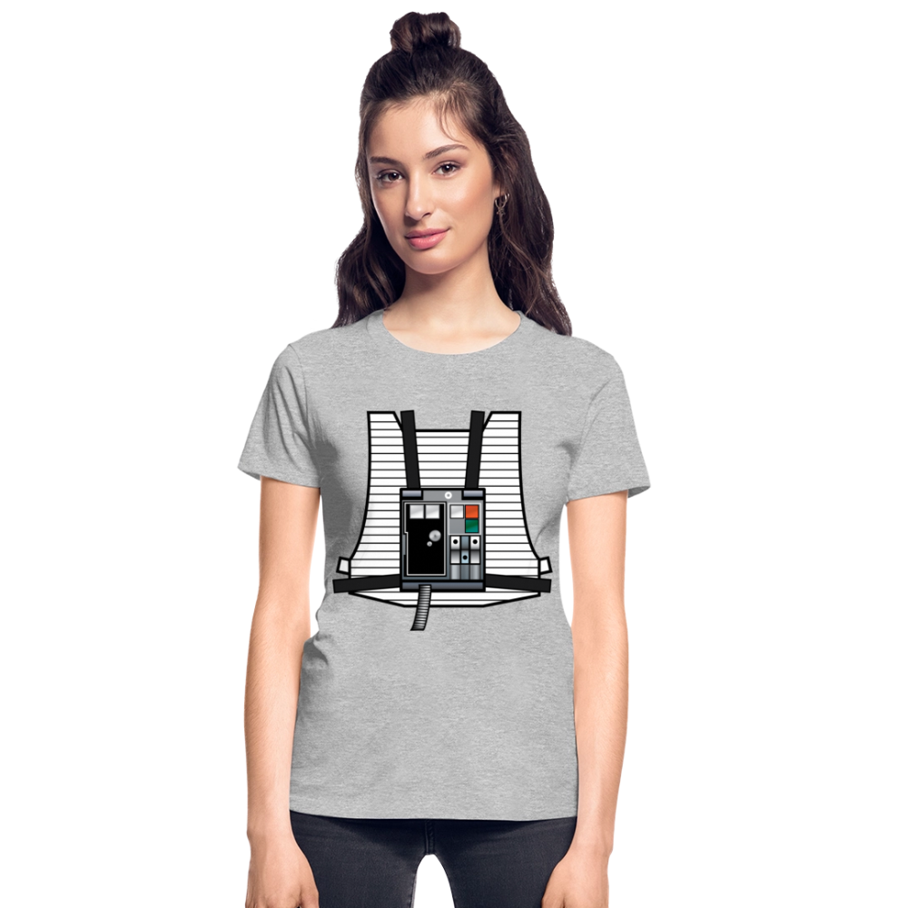 Stay on Target (Gildan Ultra Cotton Ladies T-Shirt) - heather gray