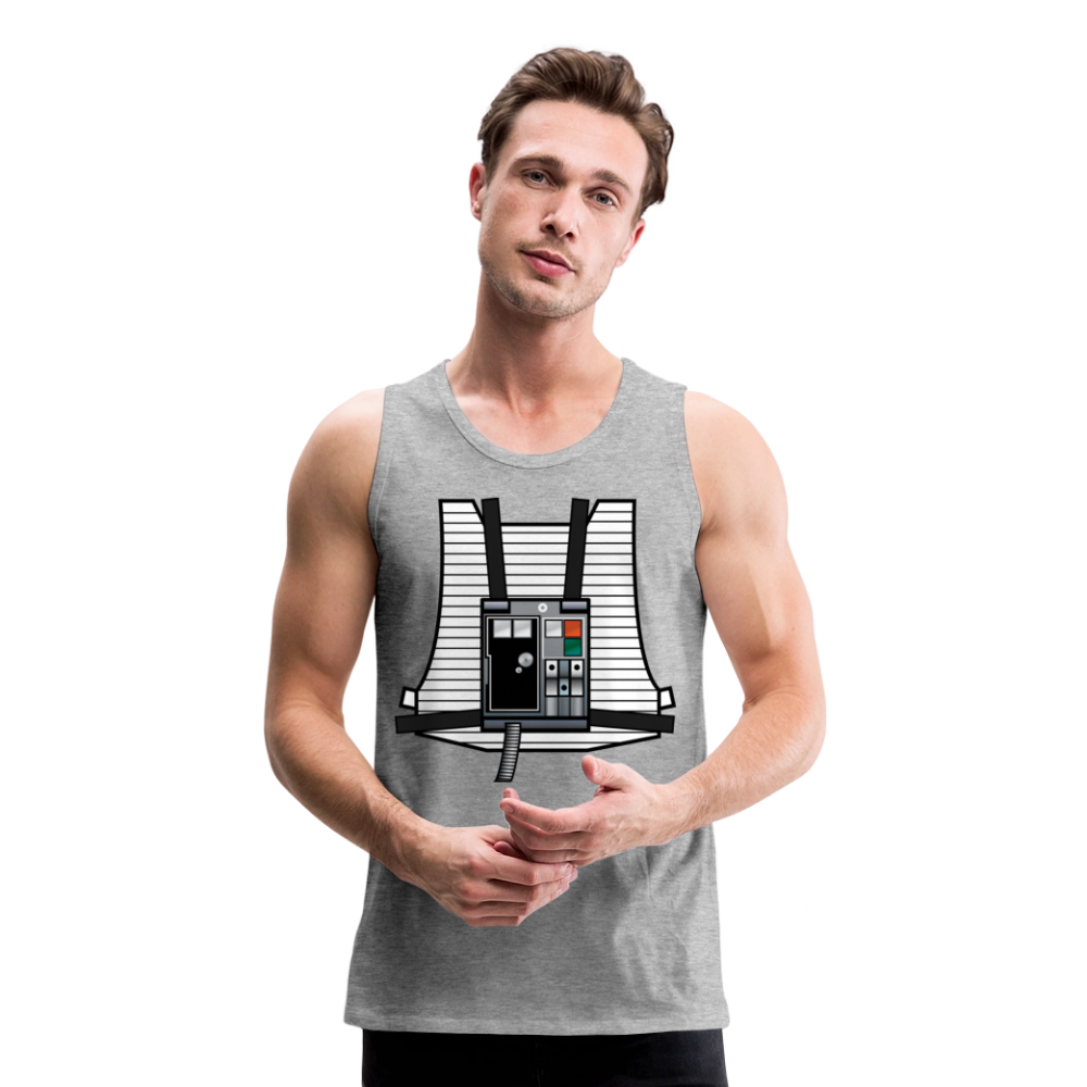 Stay on Target (Men’s Premium Tank) - heather gray