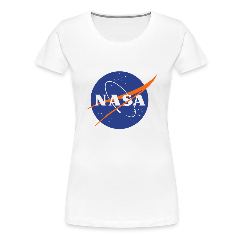NASA Logo (Women’s Premium T-Shirt) - white