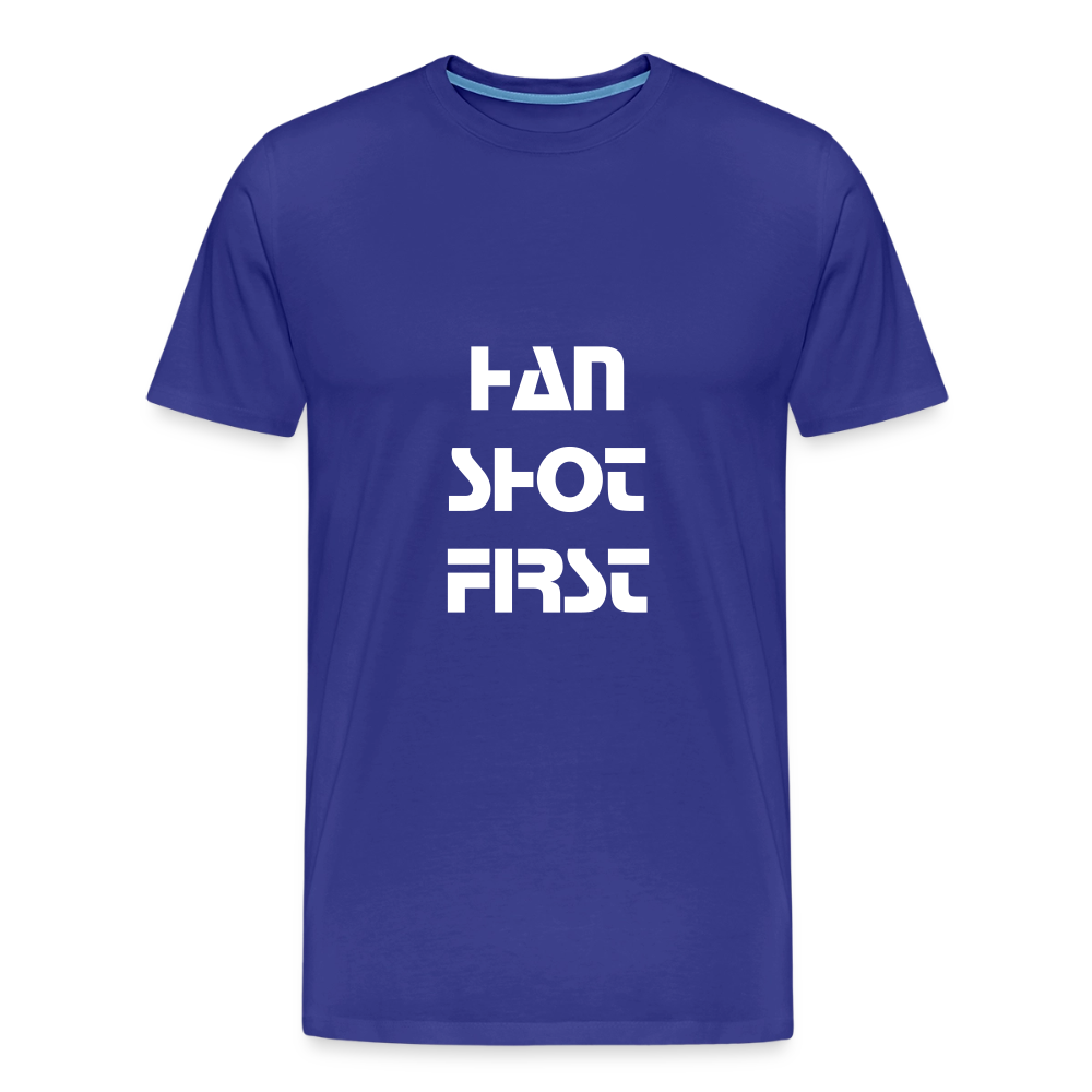 Han Shot First (Men's Premium T-Shirt) - royal blue