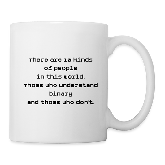 Binary People (Coffee/Tea Mug) - white