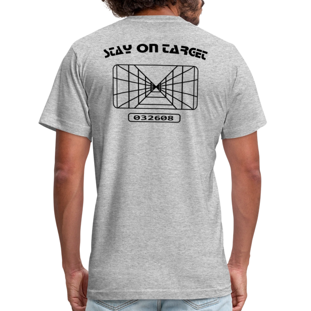 Stay on Target (Unisex Jersey T-Shirt by Bella + Canvas) - heather gray