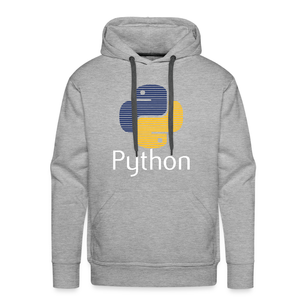 Python Logo - Blinds (Men’s Premium Hoodie) - heather grey