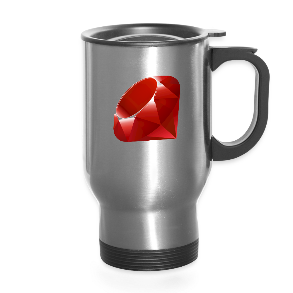 Ruby Logo (Travel Mug) - silver