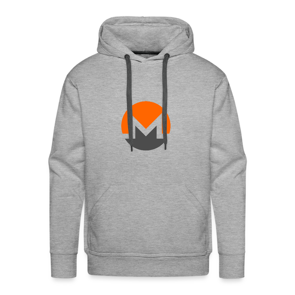 Monero Logo (Men’s Premium Hoodie) - heather grey