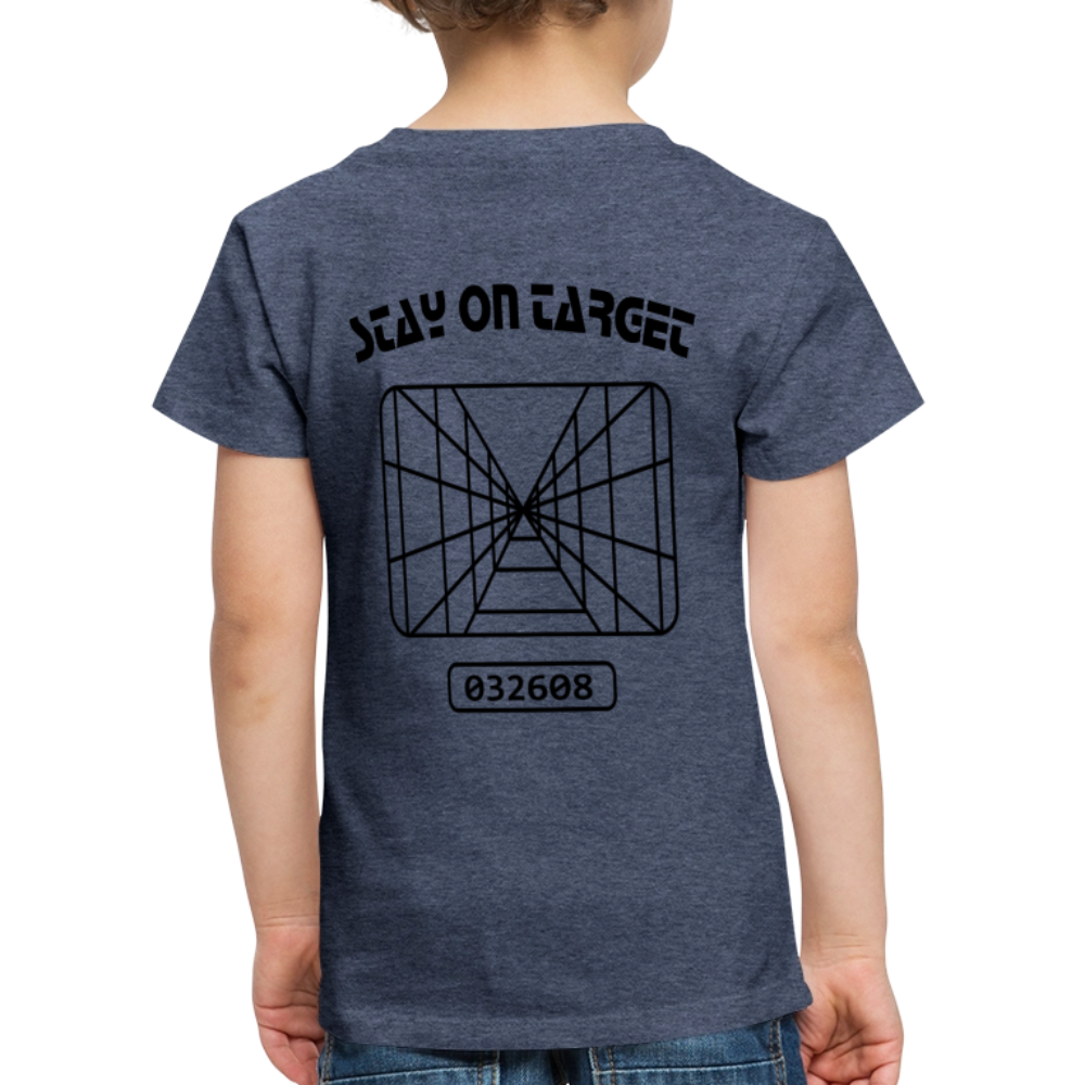 Stay on Target (Toddler Premium T-Shirt) - heather blue