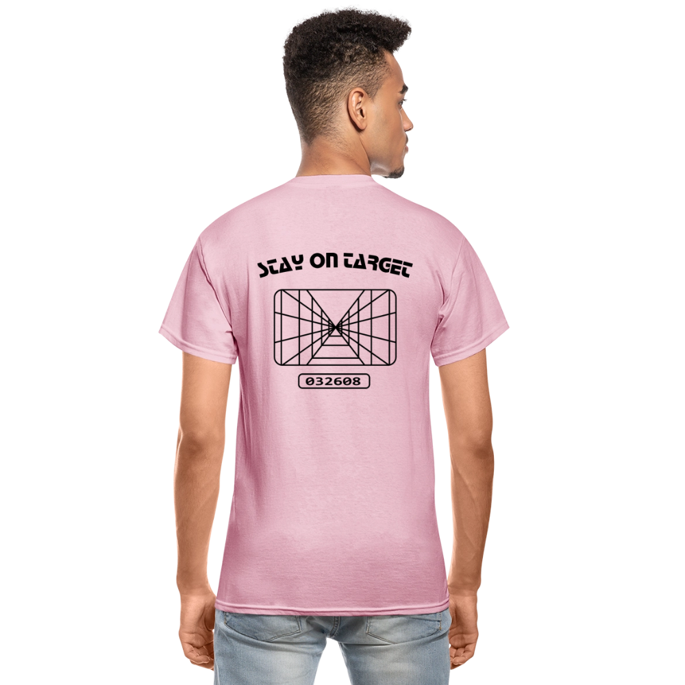 Stay on Target (Gildan Ultra Cotton Adult T-Shirt) - light pink