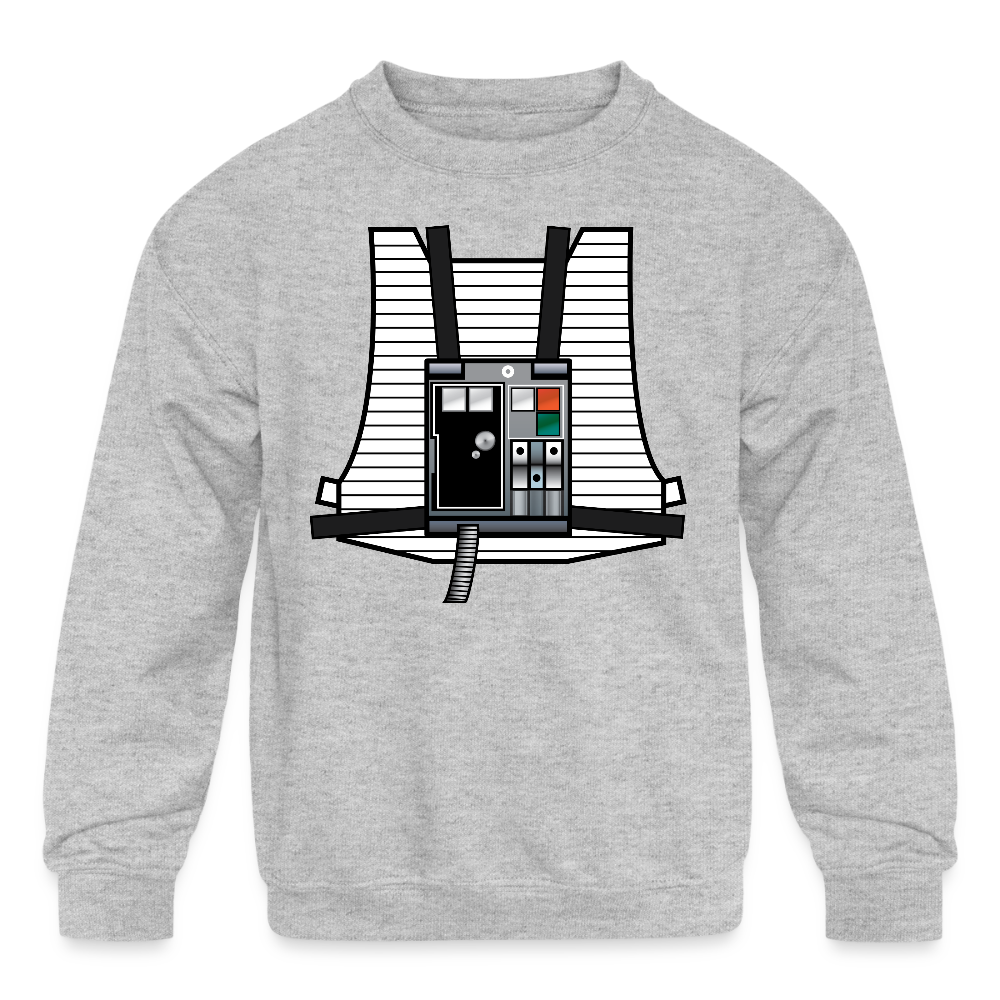 Stay on Target (Kids' Crewneck Sweatshirt) - heather gray