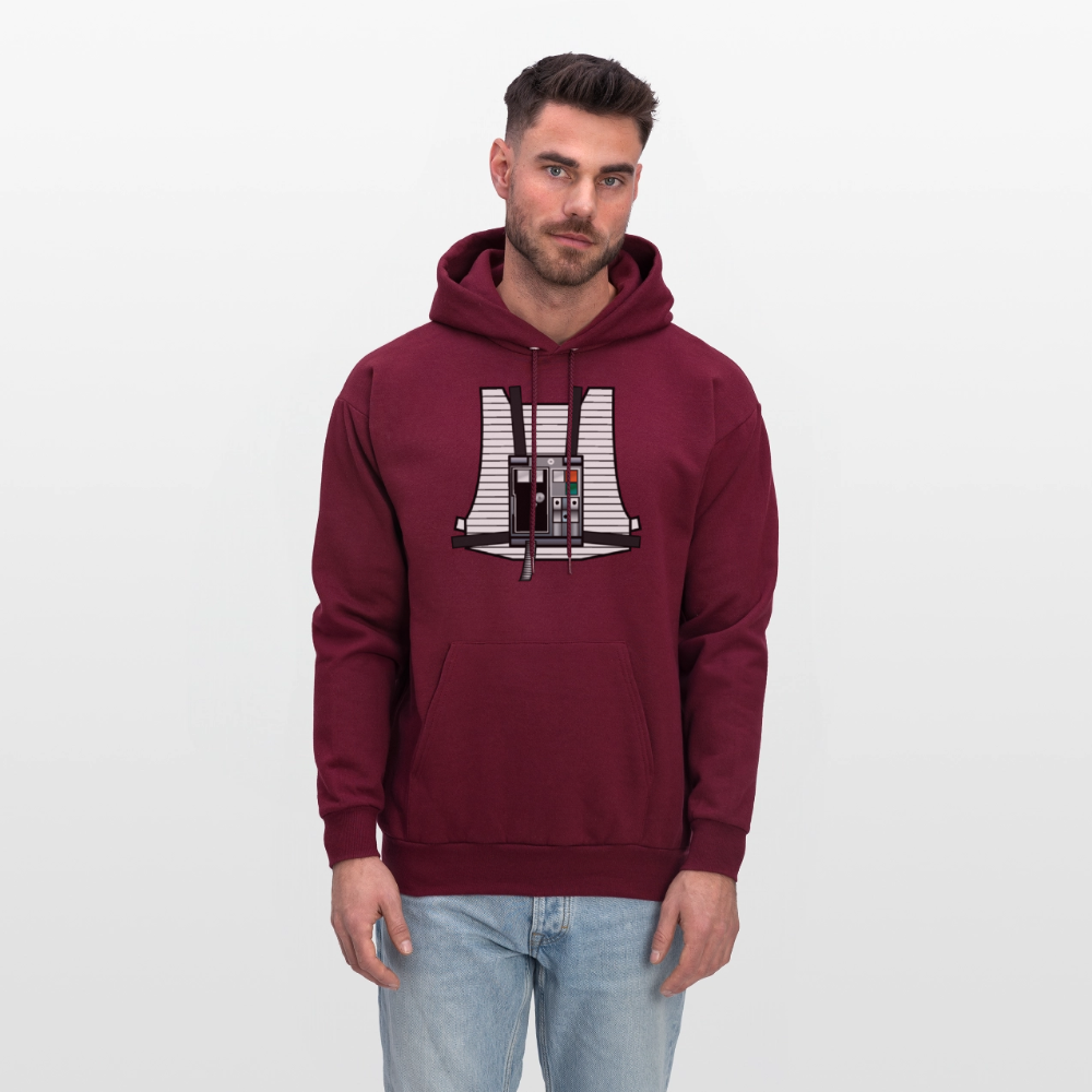 Stay on Target (Men's Hoodie) - burgundy