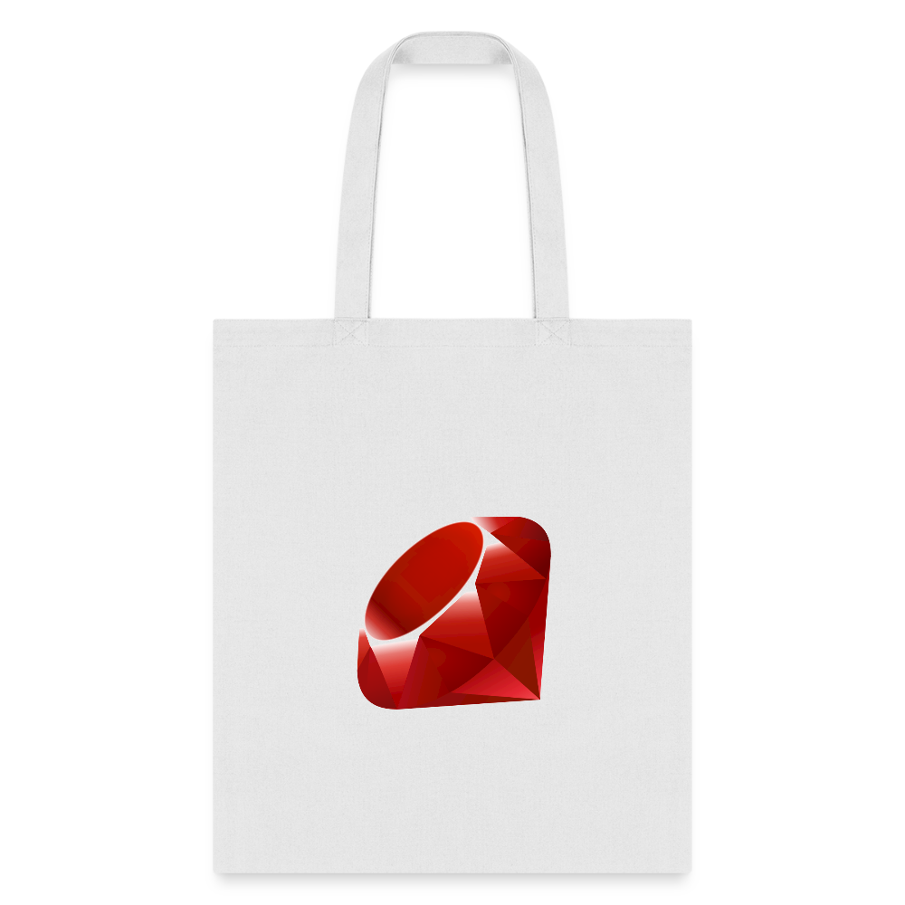 Ruby Logo (Tote Bag) - white
