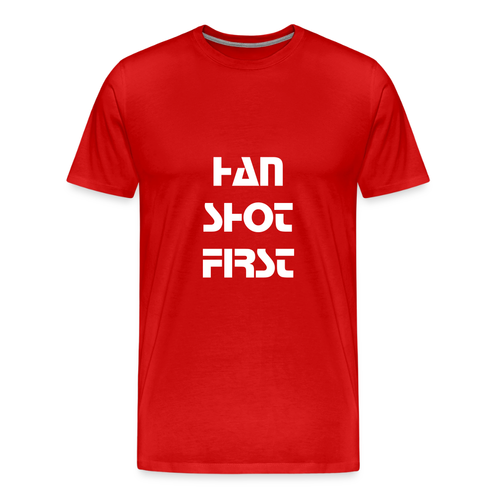 Han Shot First (Men's Premium T-Shirt) - red