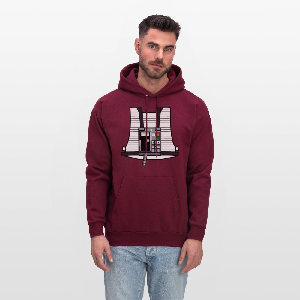 Stay on Target (Men's Hoodie) - burgundy