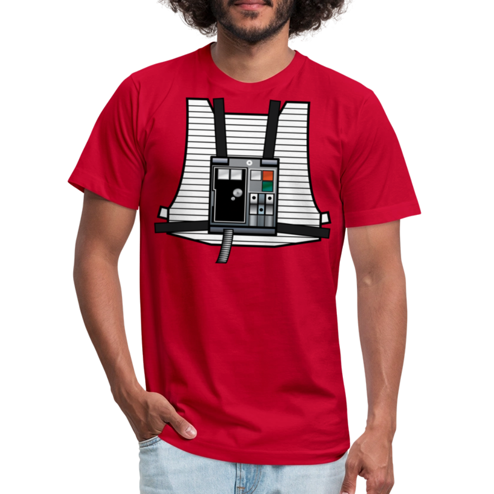 Stay on Target (Unisex Jersey T-Shirt by Bella + Canvas) - red