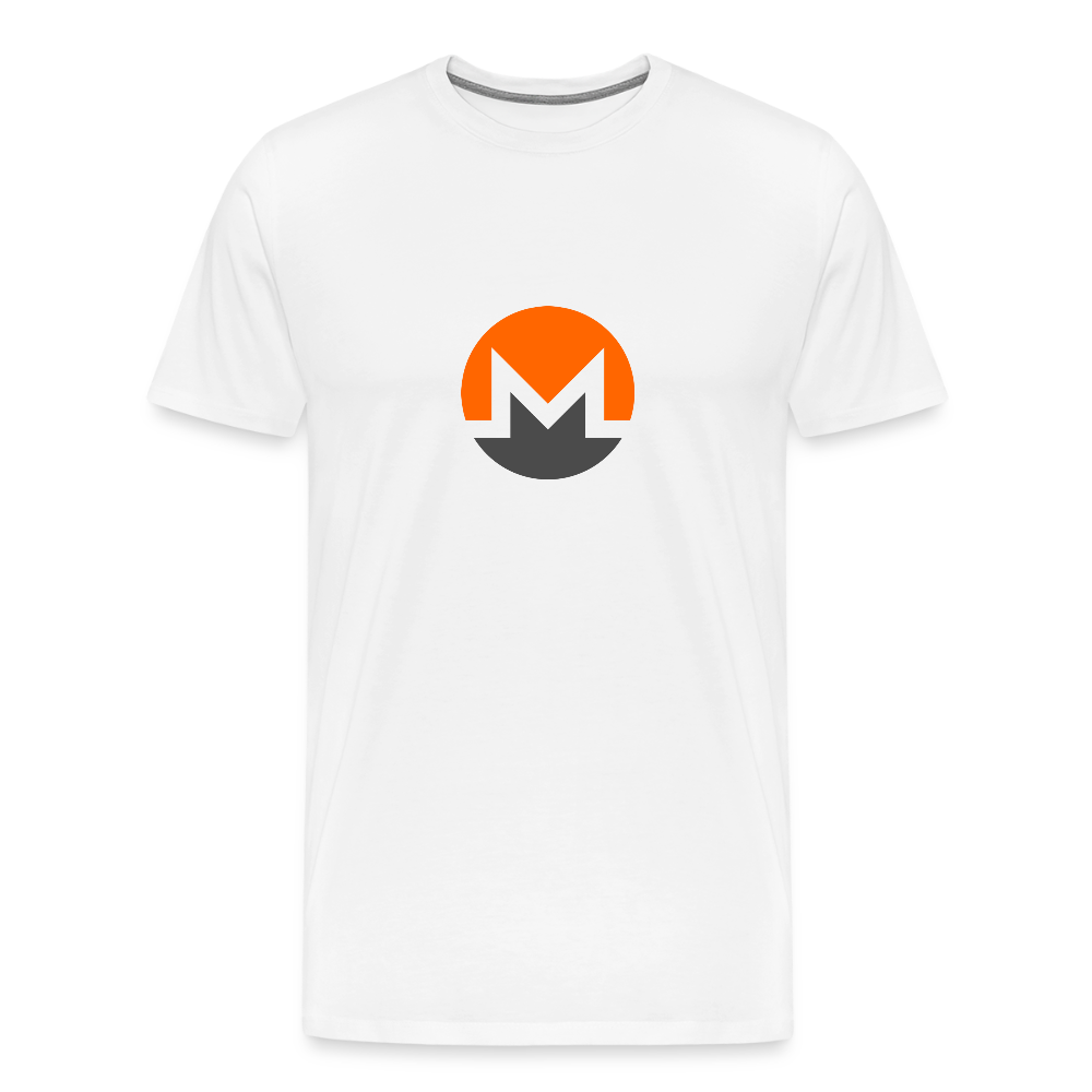 Monero Logo (Men's Premium T-Shirt) - white