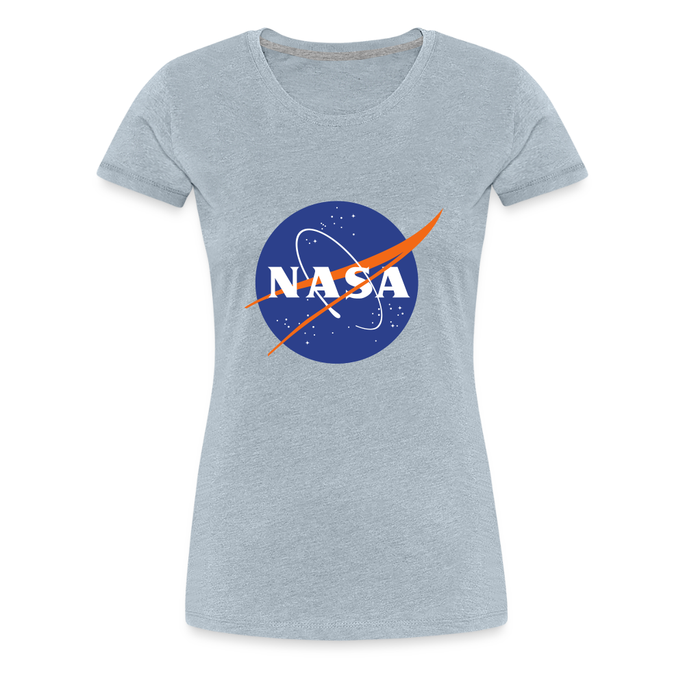 NASA Logo (Women’s Premium T-Shirt) - heather ice blue
