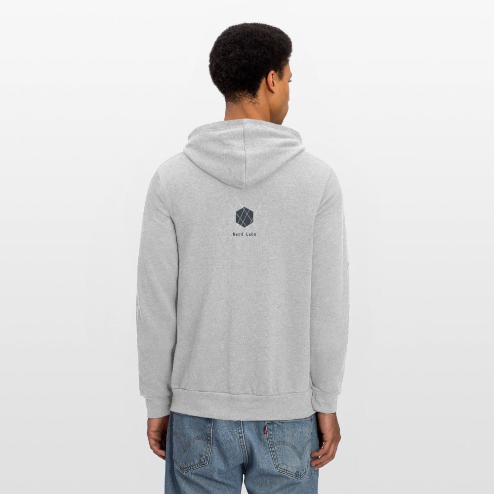 Nerd Labs Original Logo (Zip Hoodie) - heather gray