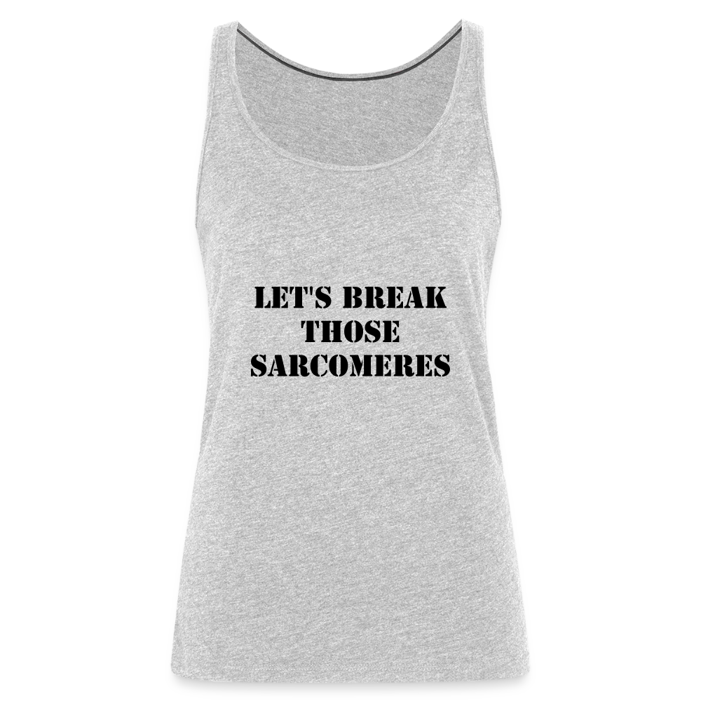 Sarcomeres (Women’s Premium Tank Top) - heather gray