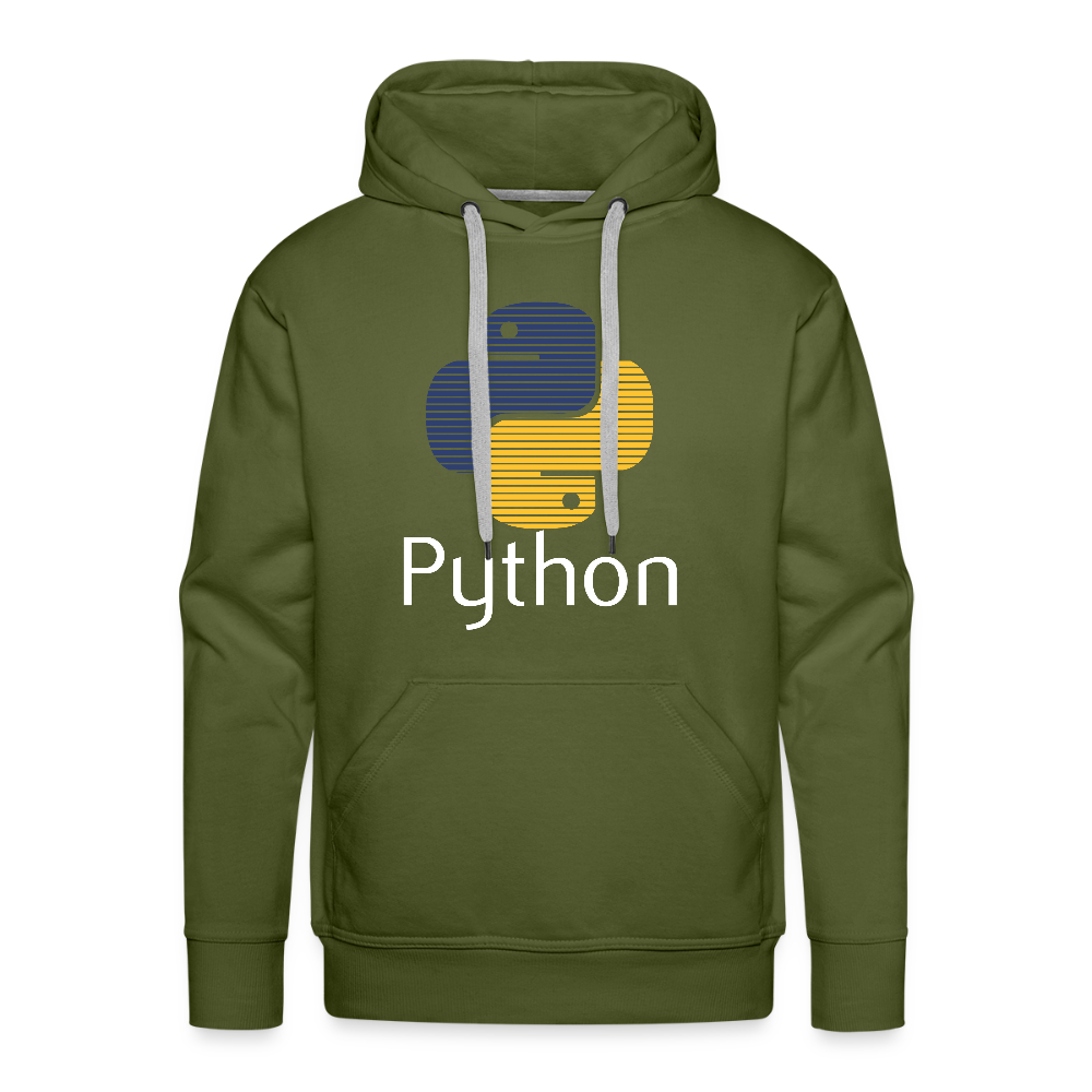 Python Logo - Blinds (Men’s Premium Hoodie) - olive green