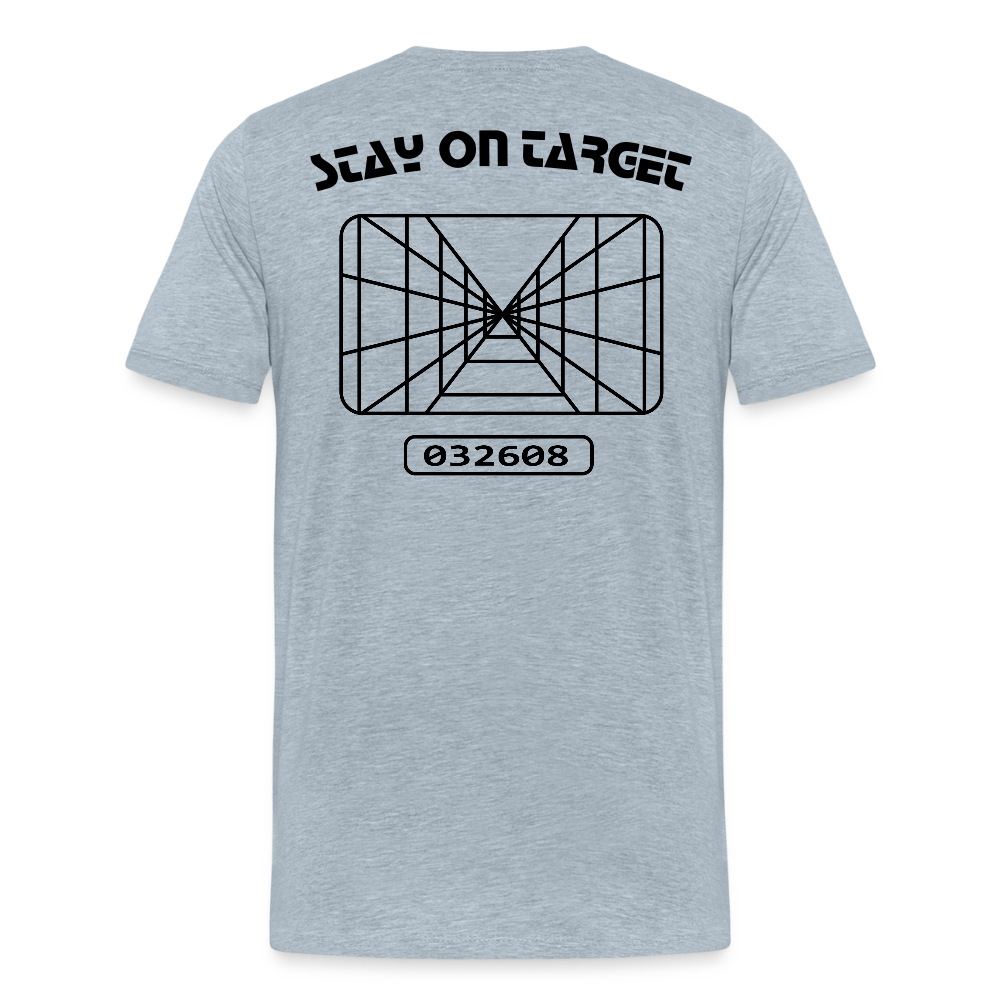 Stay on Target (Men's Premium T-Shirt) - heather ice blue