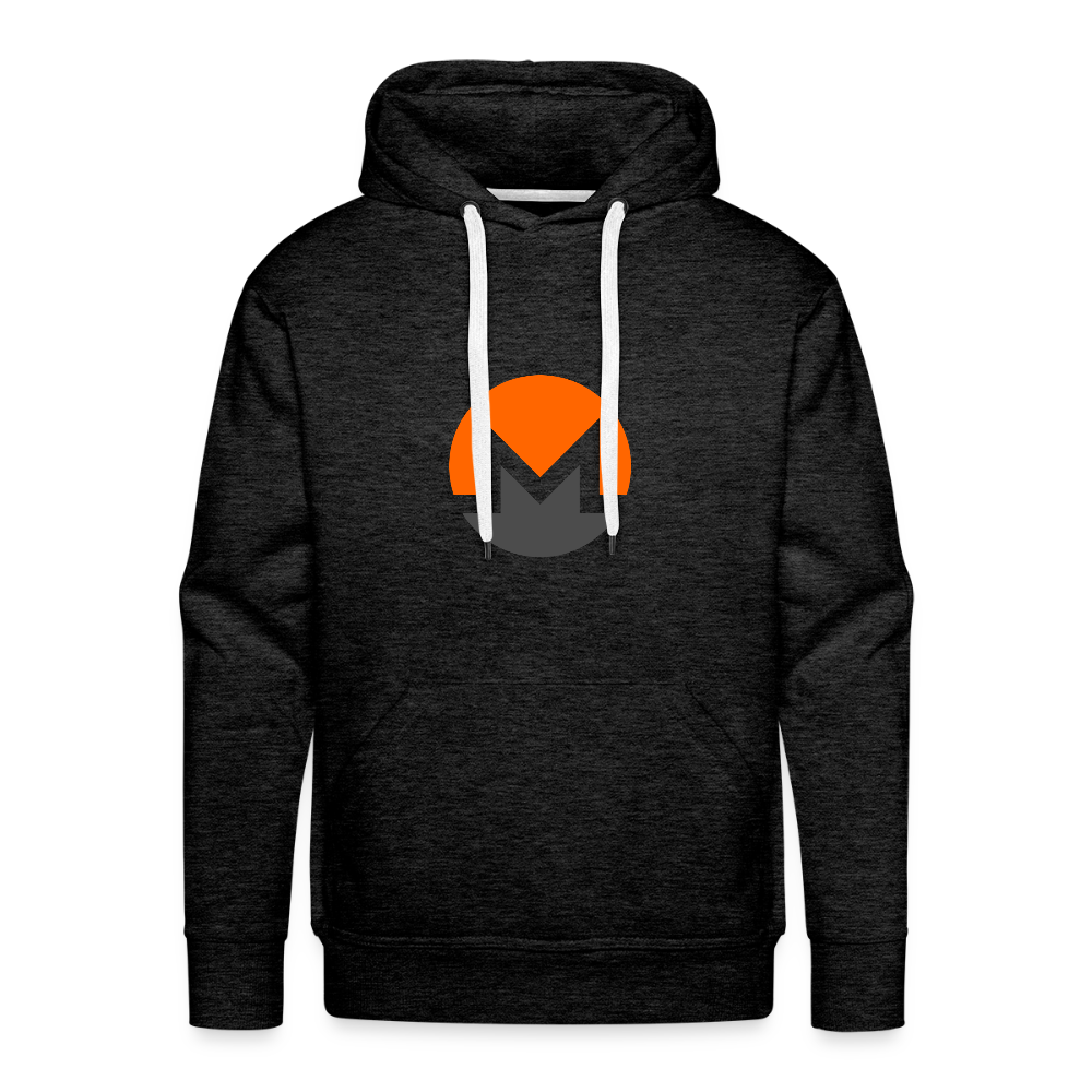 Monero Logo (Men’s Premium Hoodie) - charcoal grey