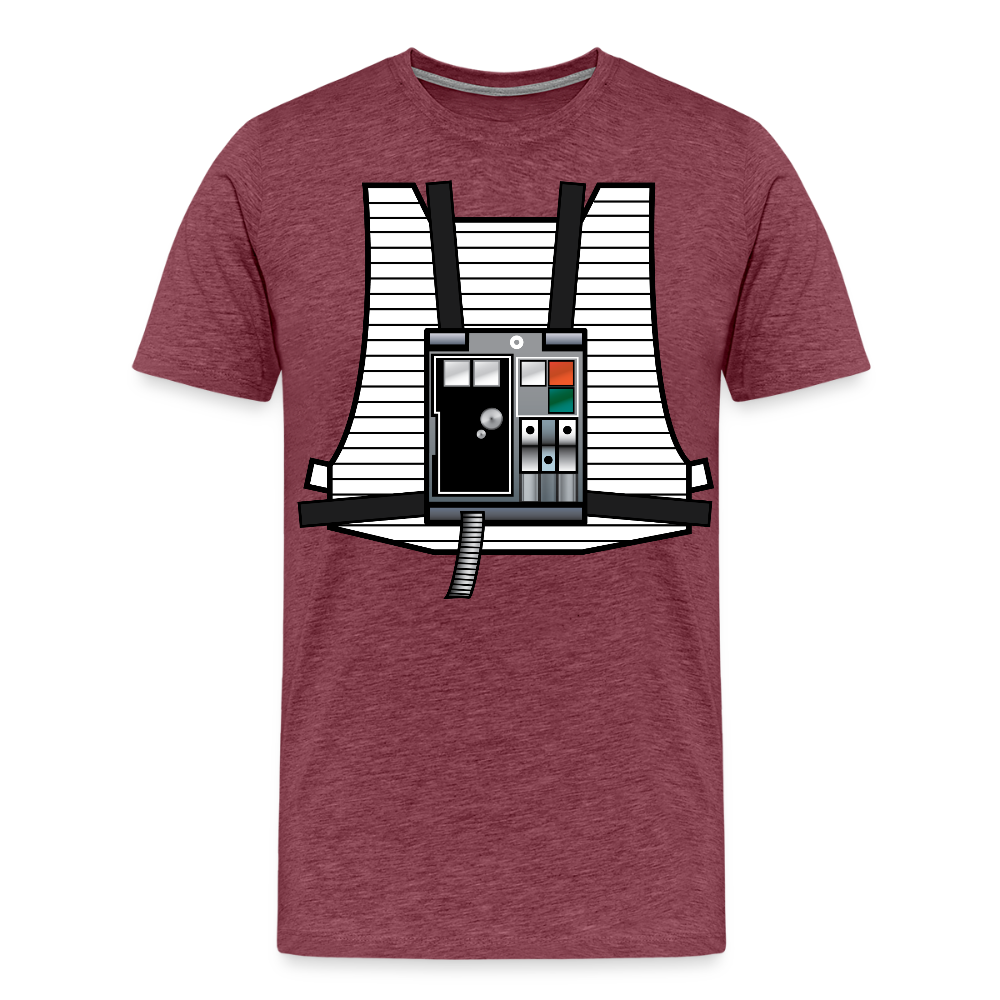 Stay on Target (Men's Premium T-Shirt) - heather burgundy