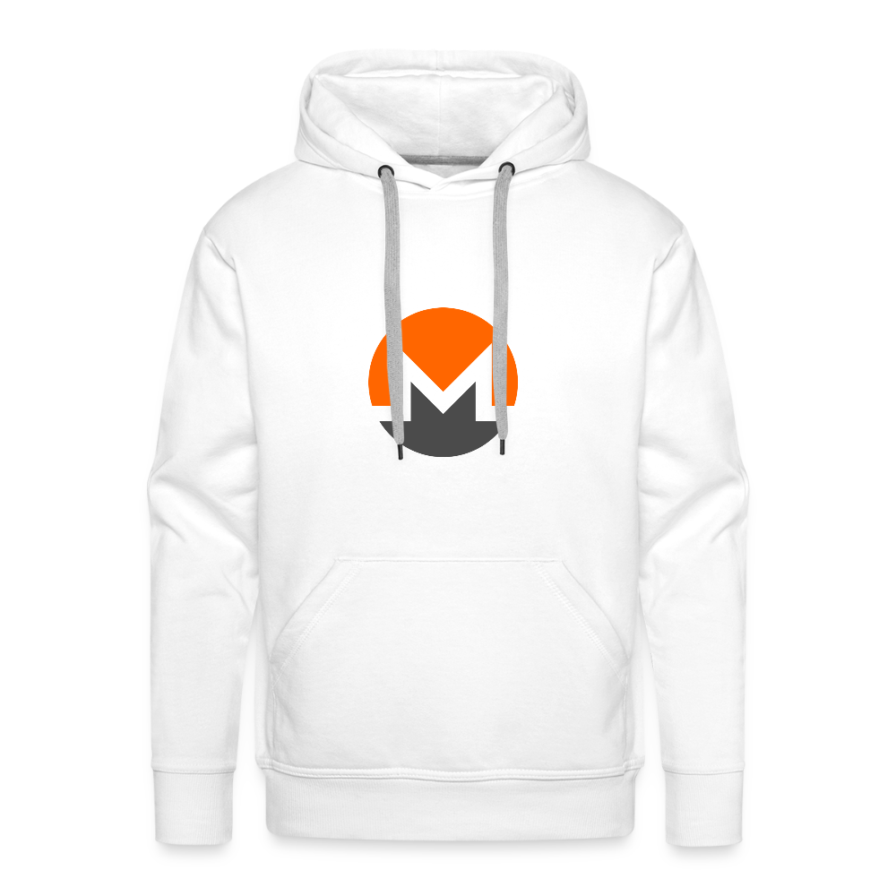 Monero Logo (Men’s Premium Hoodie) - white