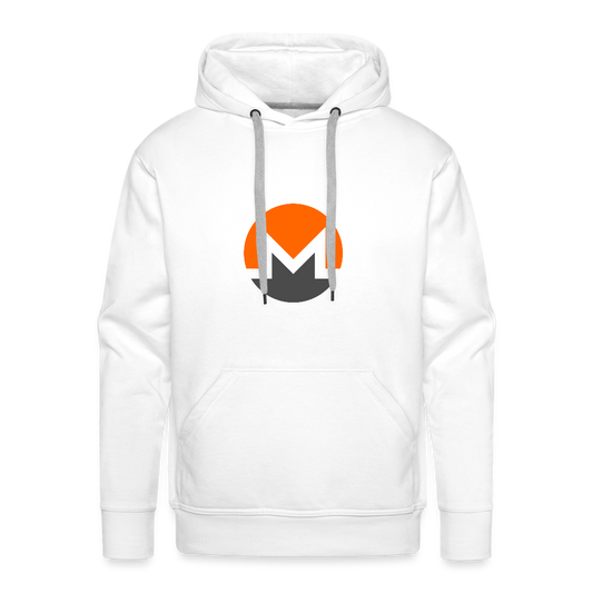 Monero Logo (Men’s Premium Hoodie) - white
