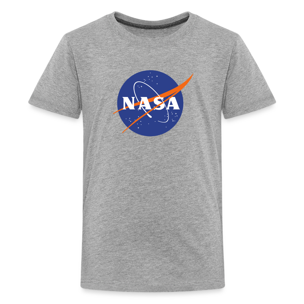 NASA Logo (Kids' Premium T-Shirt) - heather gray