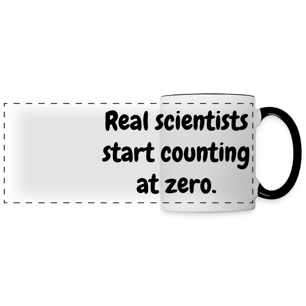 Count from Zero (Panoramic Mug) - white/black