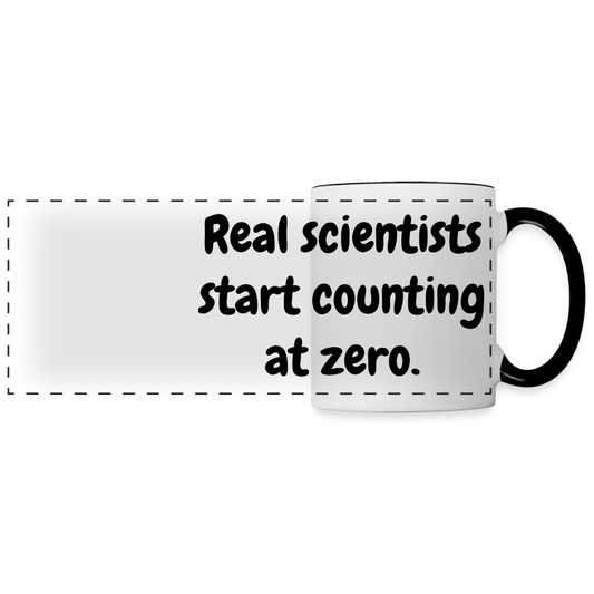 Count from Zero (Panoramic Mug) - white/black
