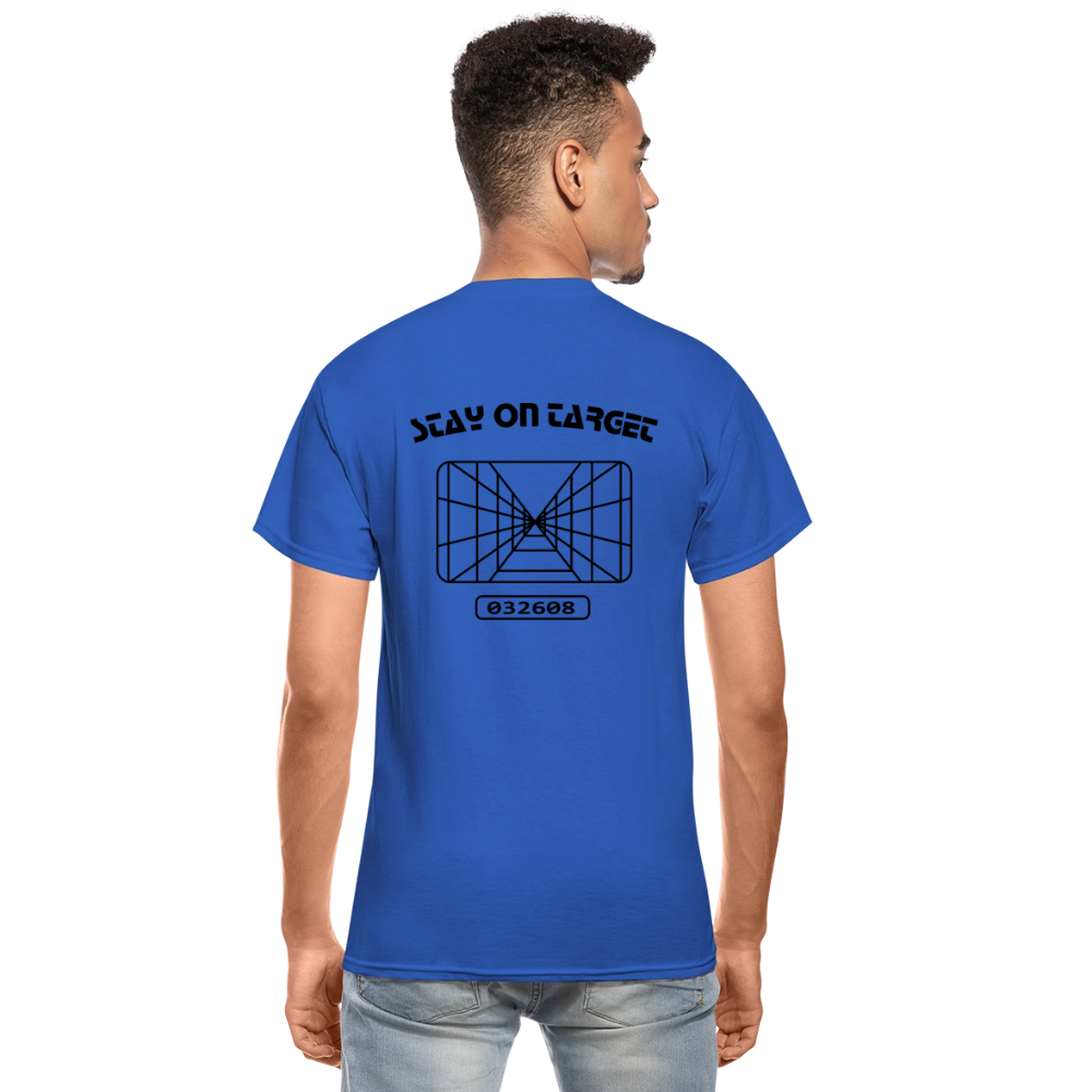 Stay on Target (Gildan Ultra Cotton Adult T-Shirt) - royal blue